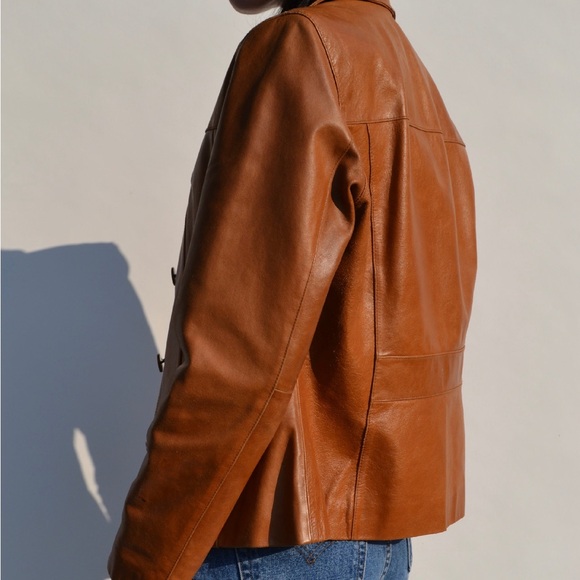 Wilson Women's Brown Leather Jacket - Picture 4 of 5